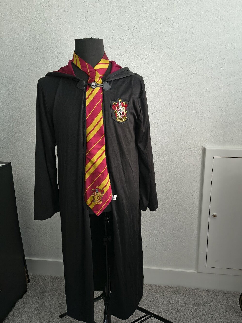 Harry Potter Gryffindor Hooded Robe Costume Unisex Adults Women And Men